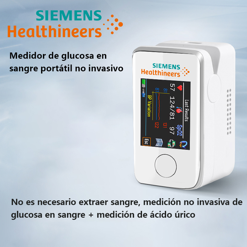 （❤Oferta especial: 55€）[Medidor de glucosaen sangremultifuncional noinvasivo] Detecciónde glucosa ensangre, detección defrecuencia cardiaca,detección detemperaturacorporal, grabaciónde datos, pantallatáctil grande,conexión Bluetooth